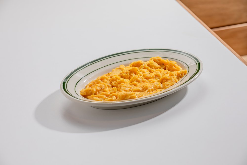 soft scrambled or fried eggs